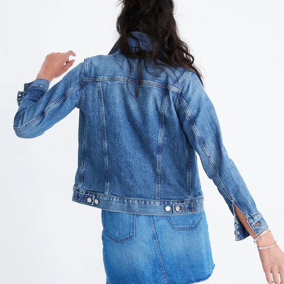 Madewell The Stretch Jean Jacket in Hobson Wash XS - Picture 2 of 4